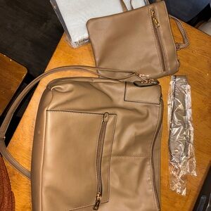 Elegant Tan Women's Bag Set
